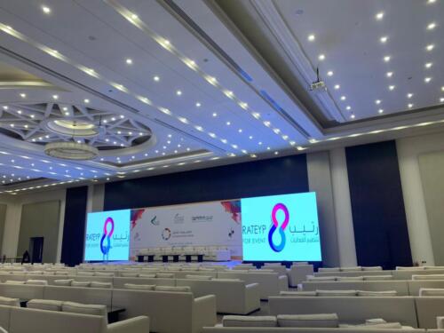 باك دروب فريم حديد وشاشتين على الجوانب