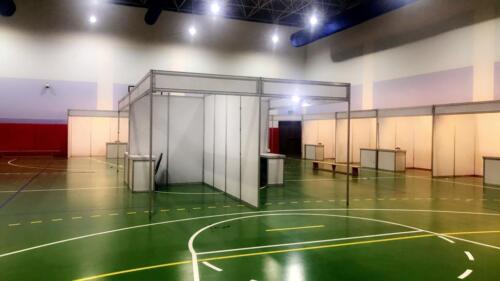 تركيب بوثات اكتانورم في معرض