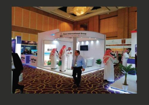 بوث خشب دائري تصميم خاص